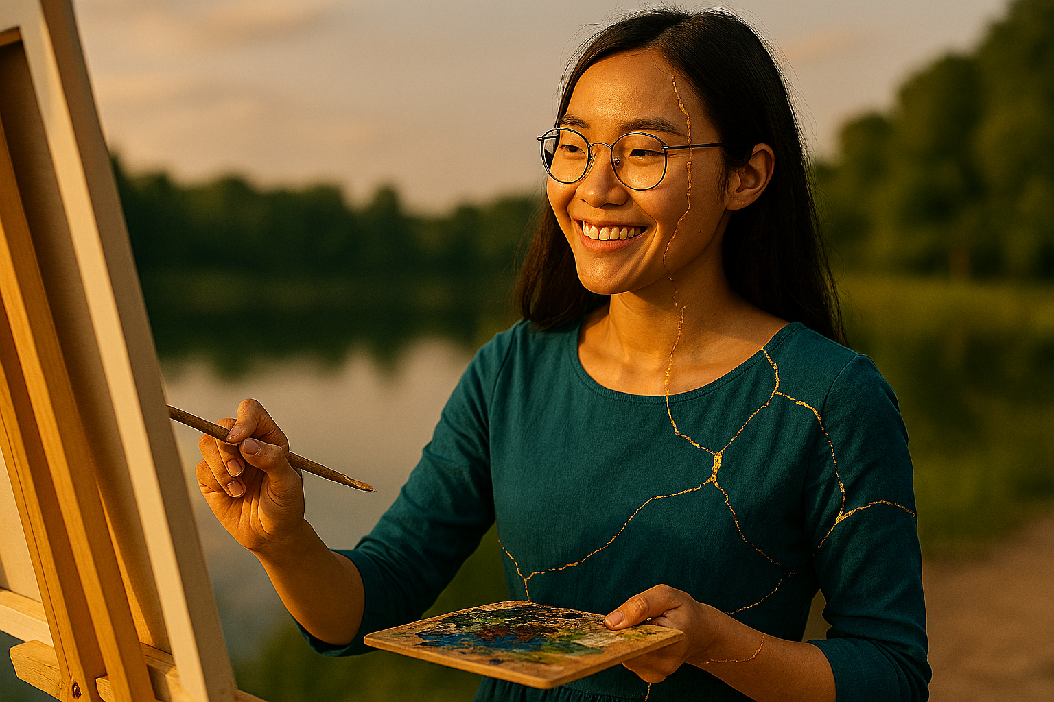 Woman Kintsugifies to Develop Artistic Talent