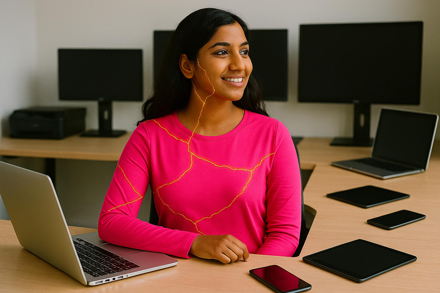 Woman Kintsugifies to Organize Digital Life