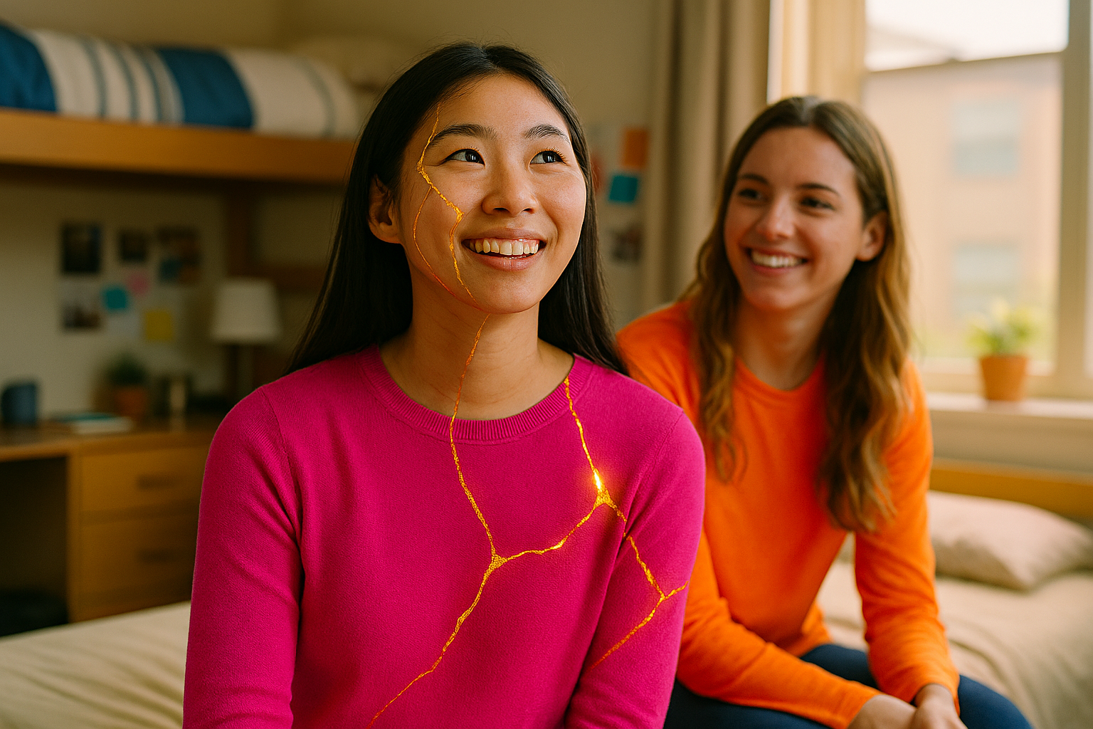 Woman Kintsugifies to Resolve Roommate Conflicts