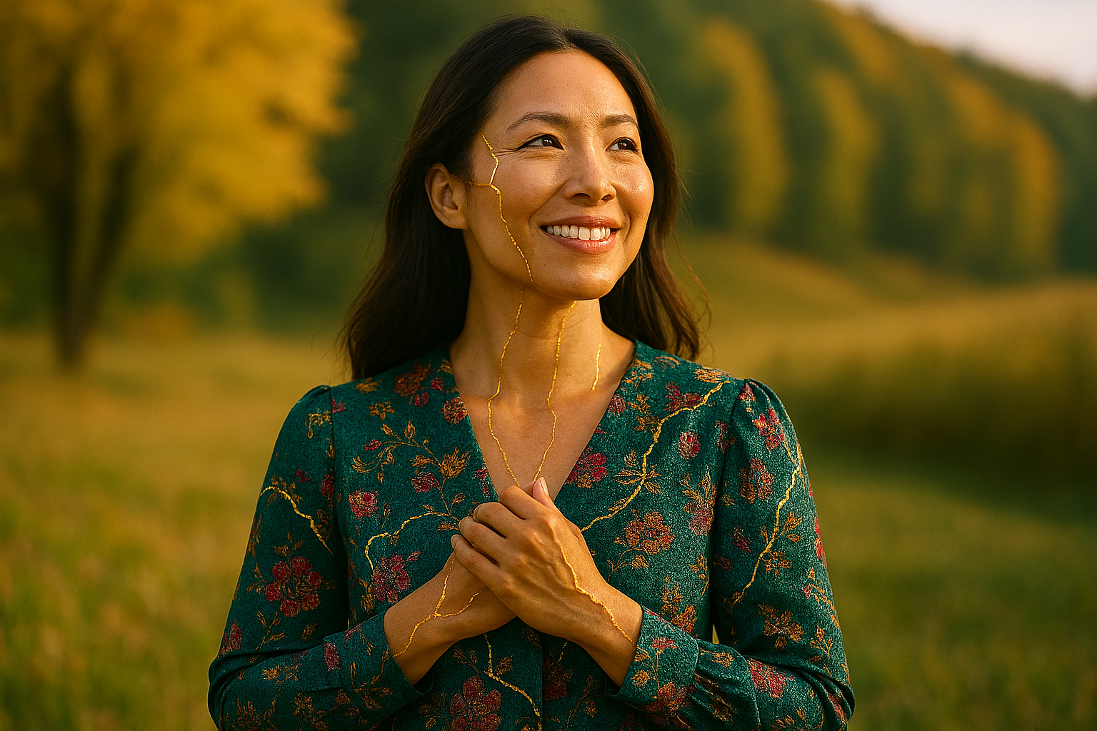 Woman Kintsugifies to Support Hormonal Balance Naturally