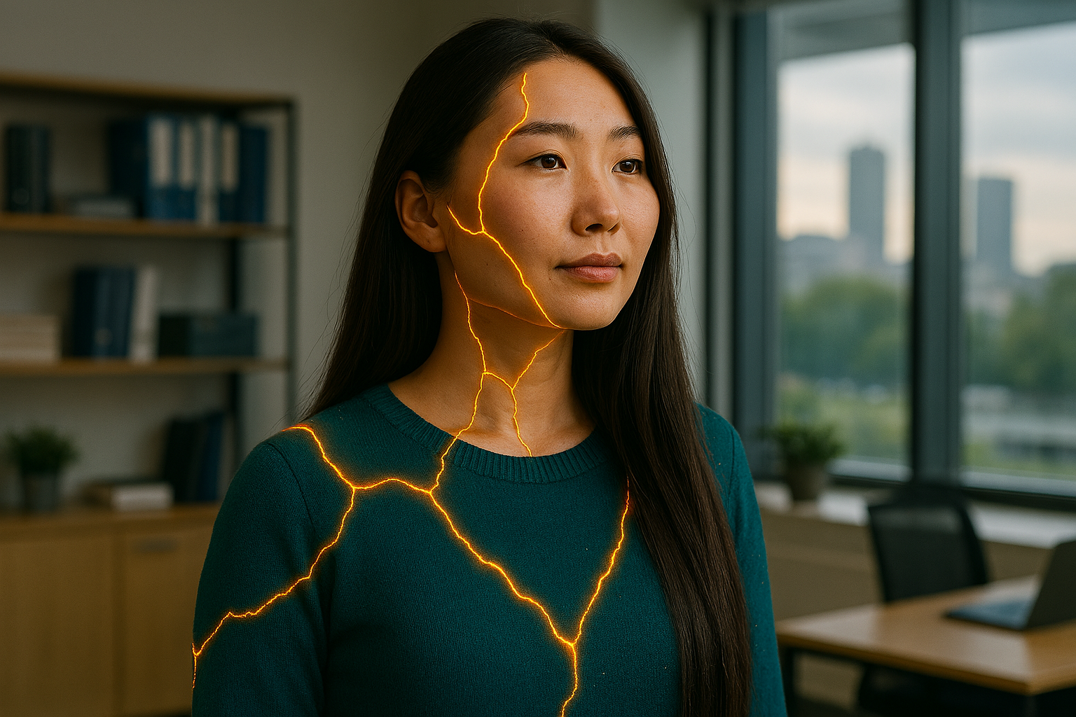 Woman Kintsugifying How to Get Promoted at Work