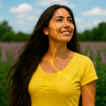 Woman Kintsugifying to Boost Immune System