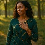 Woman Kintsugifyingly Learns How to Quiet Her Mind